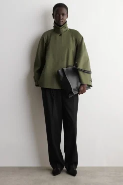 A-LINE COTTON-TWILL JACKET