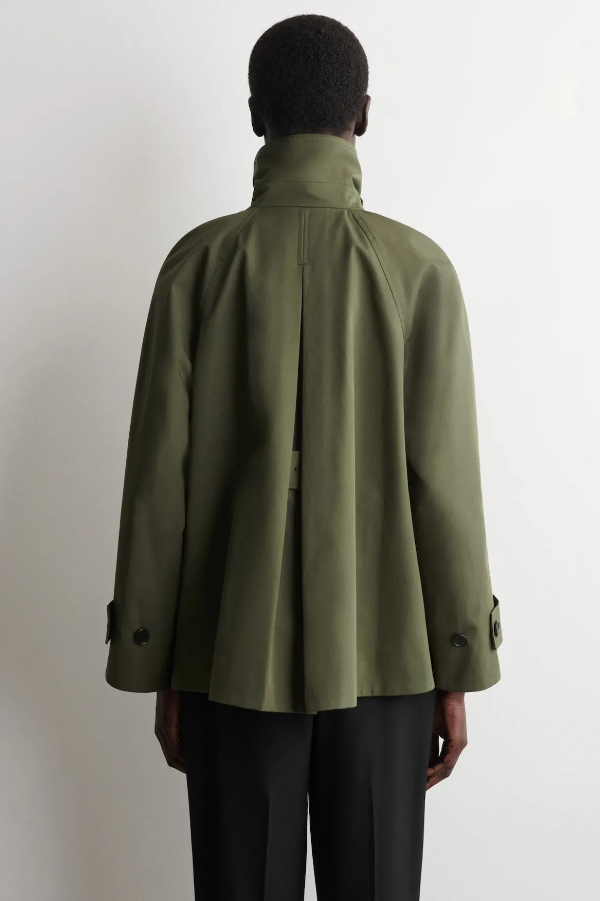 A-LINE COTTON-TWILL JACKET