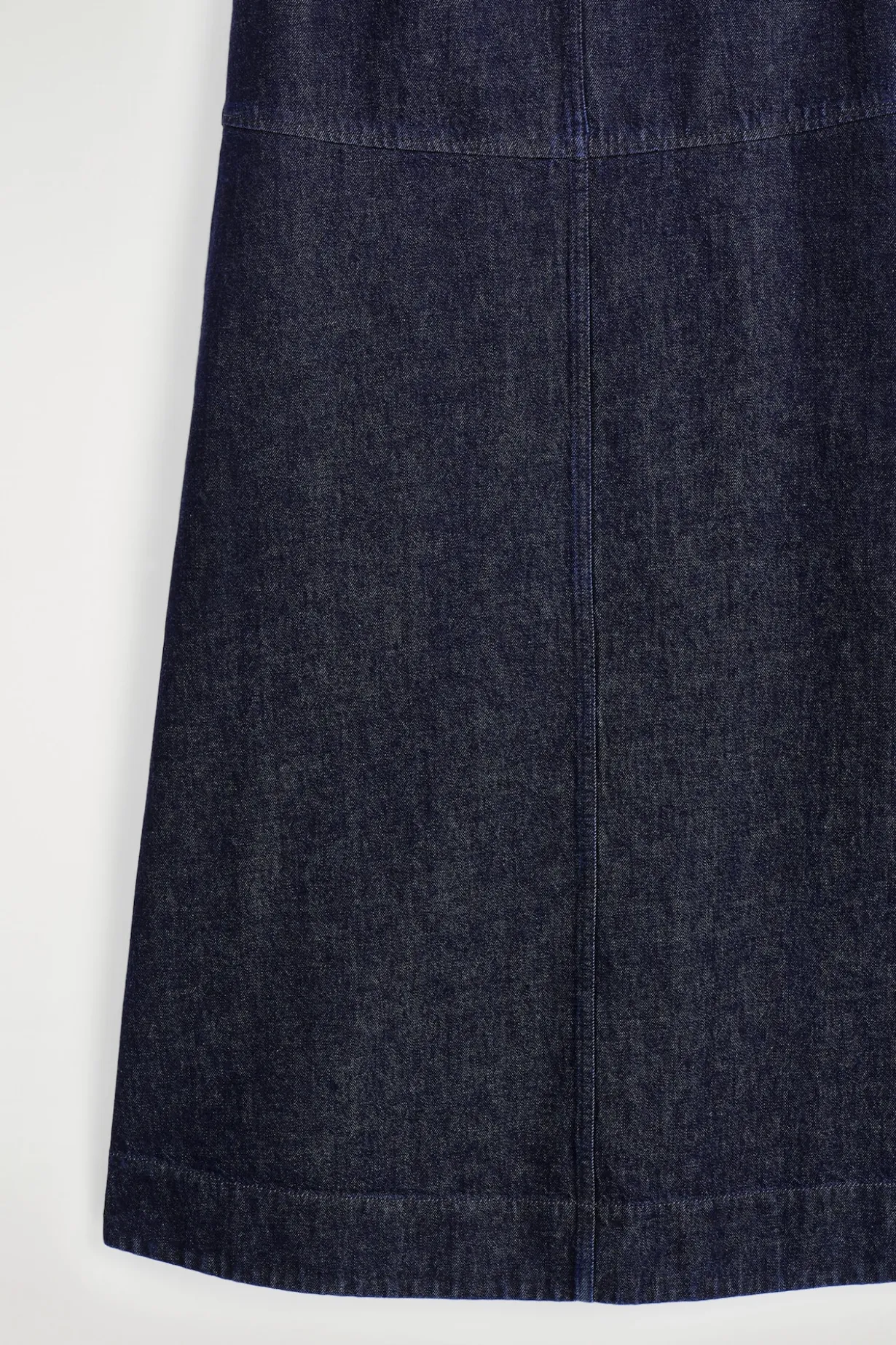 A-LINE DENIM MIDI DRESS