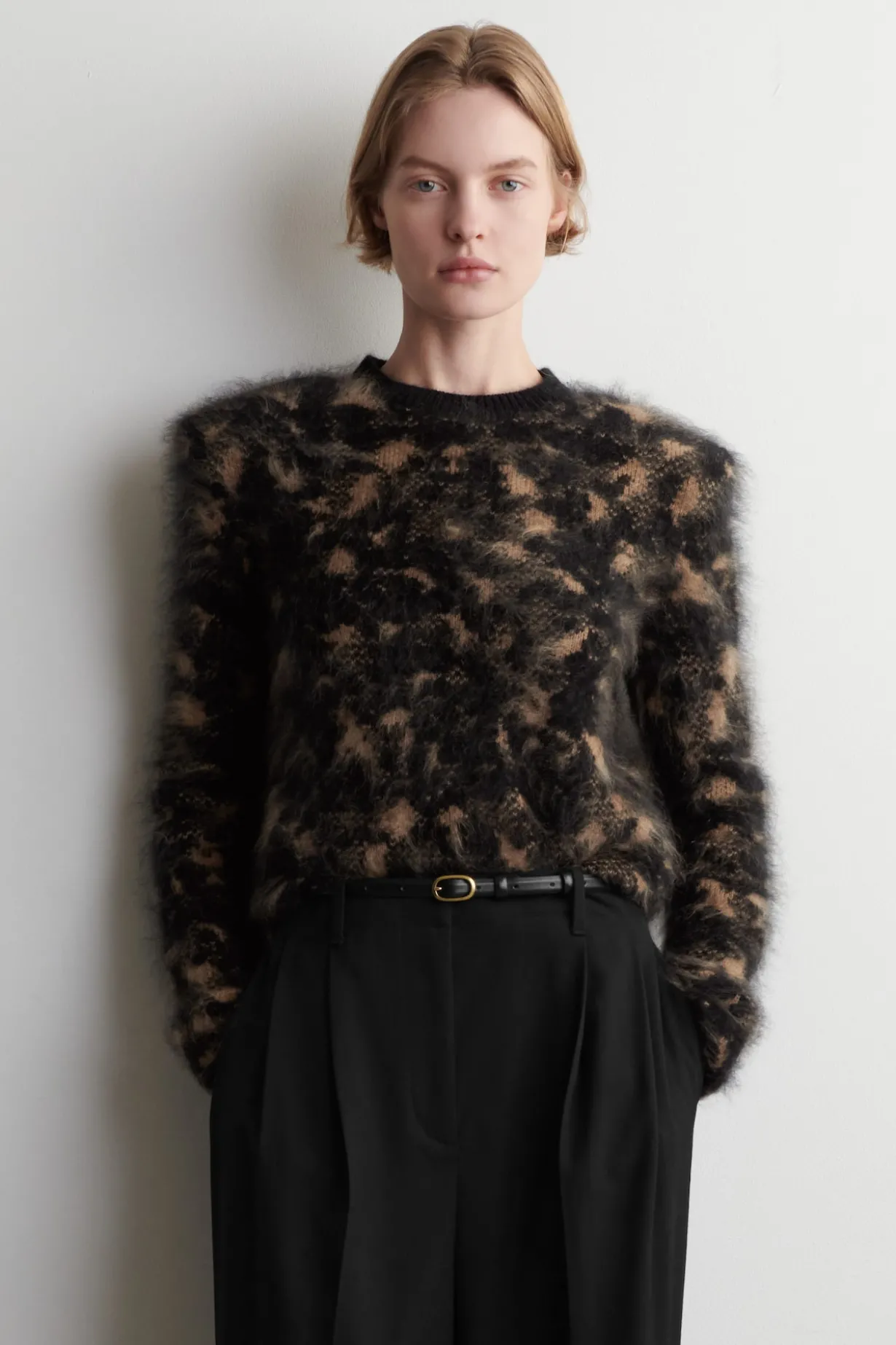 ANIMAL JACQUARD MERINO WOOL SWEATER