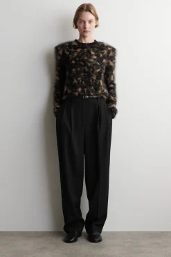 ANIMAL JACQUARD MERINO WOOL SWEATER