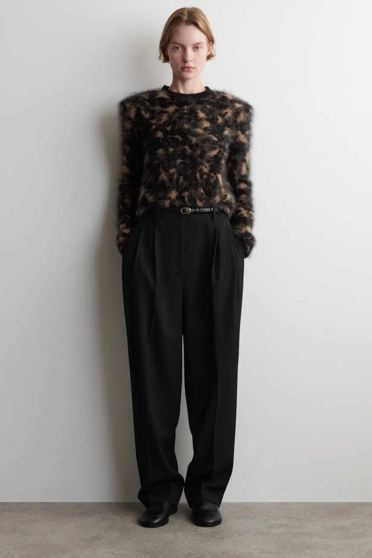 ANIMAL JACQUARD MERINO WOOL SWEATER