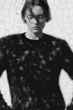 ANIMAL JACQUARD MERINO WOOL SWEATER