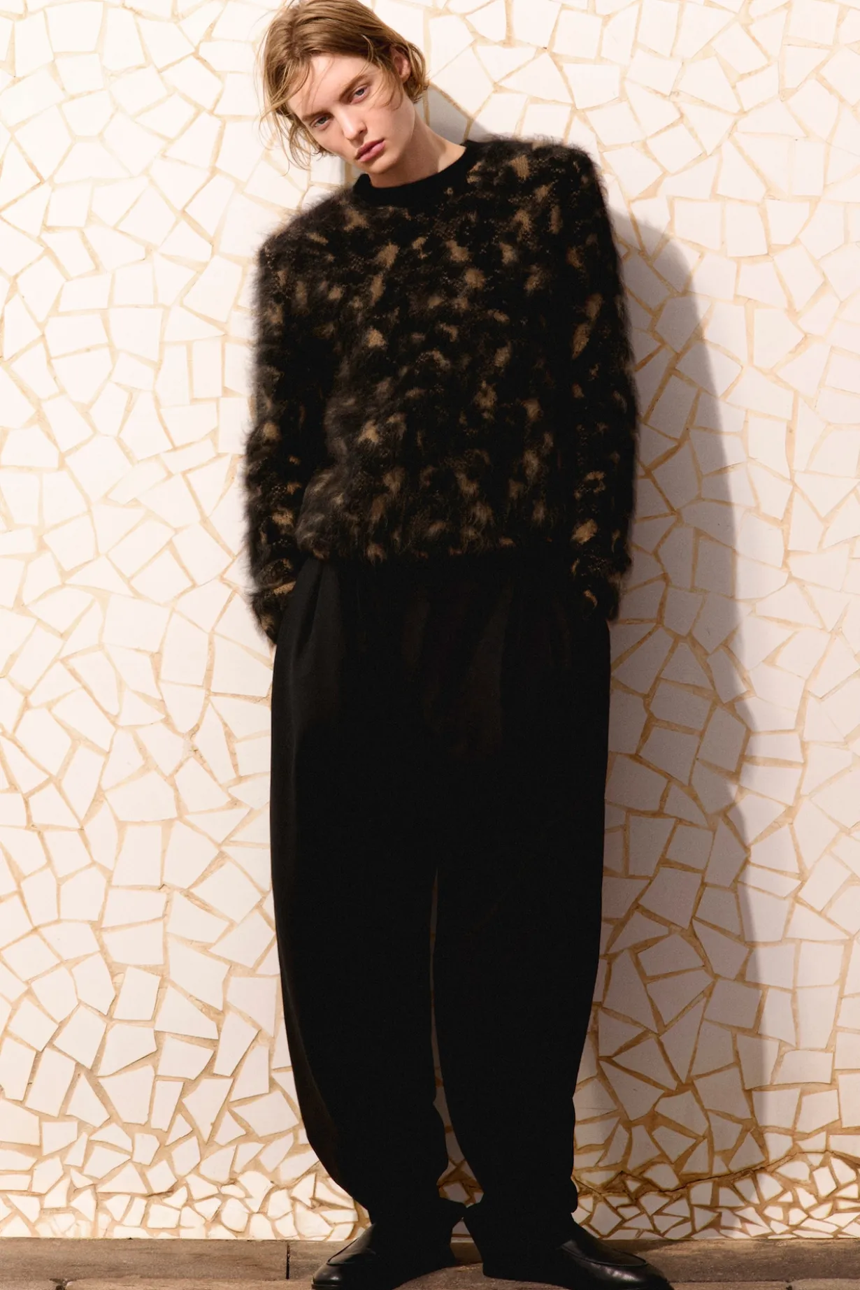 ANIMAL JACQUARD MERINO WOOL SWEATER