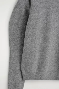 BALLOON-SLEEVE MERINO WOOL SWEATER