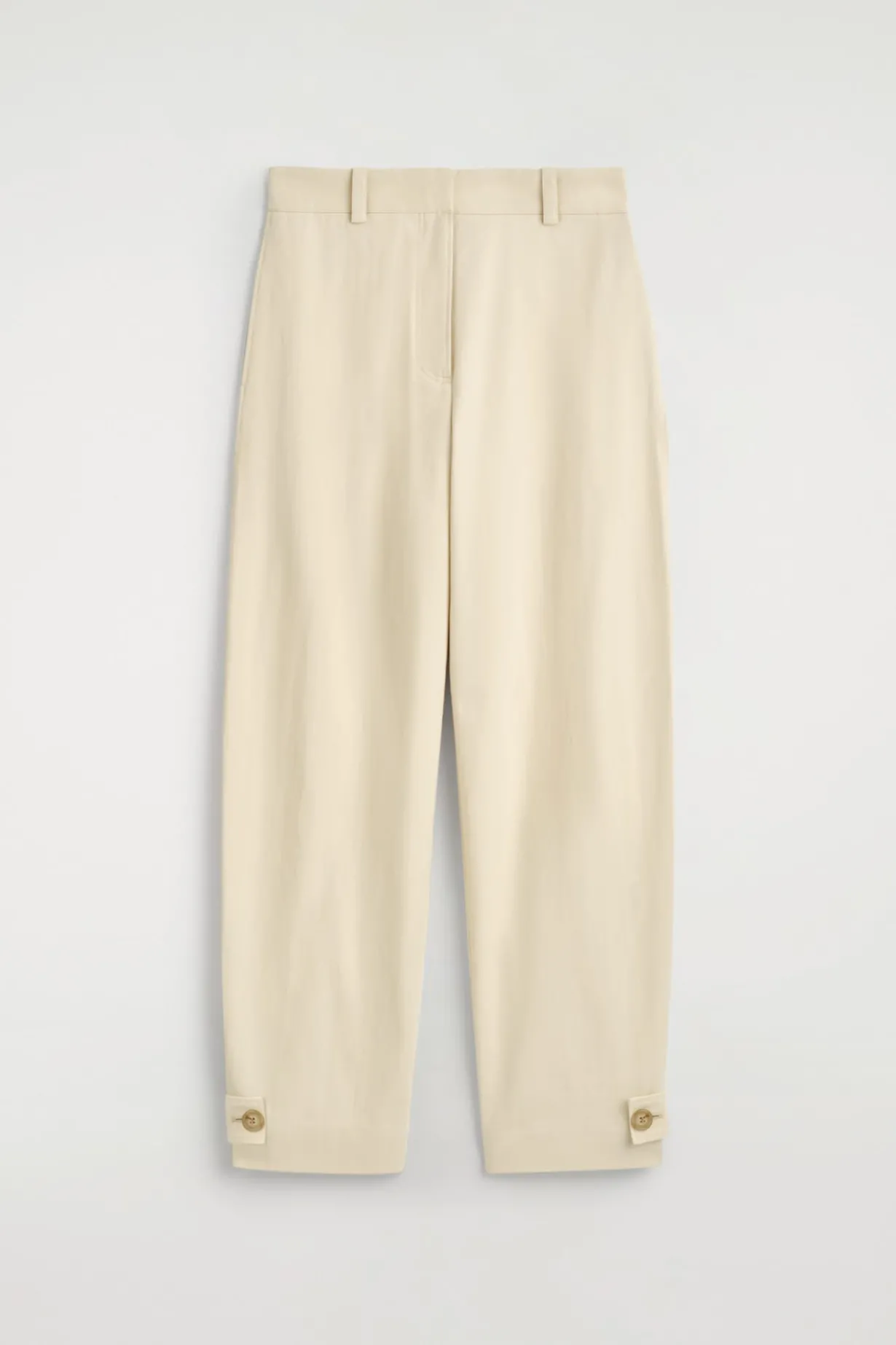 BARREL-LEG COTTON UTILITY PANTS