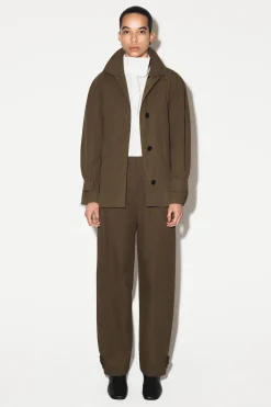 BARREL-LEG COTTON UTILITY PANTS