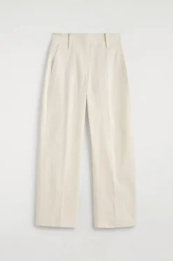 BARREL-LEG PIMA COTTON PANTS