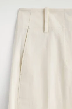 BARREL-LEG PIMA COTTON PANTS
