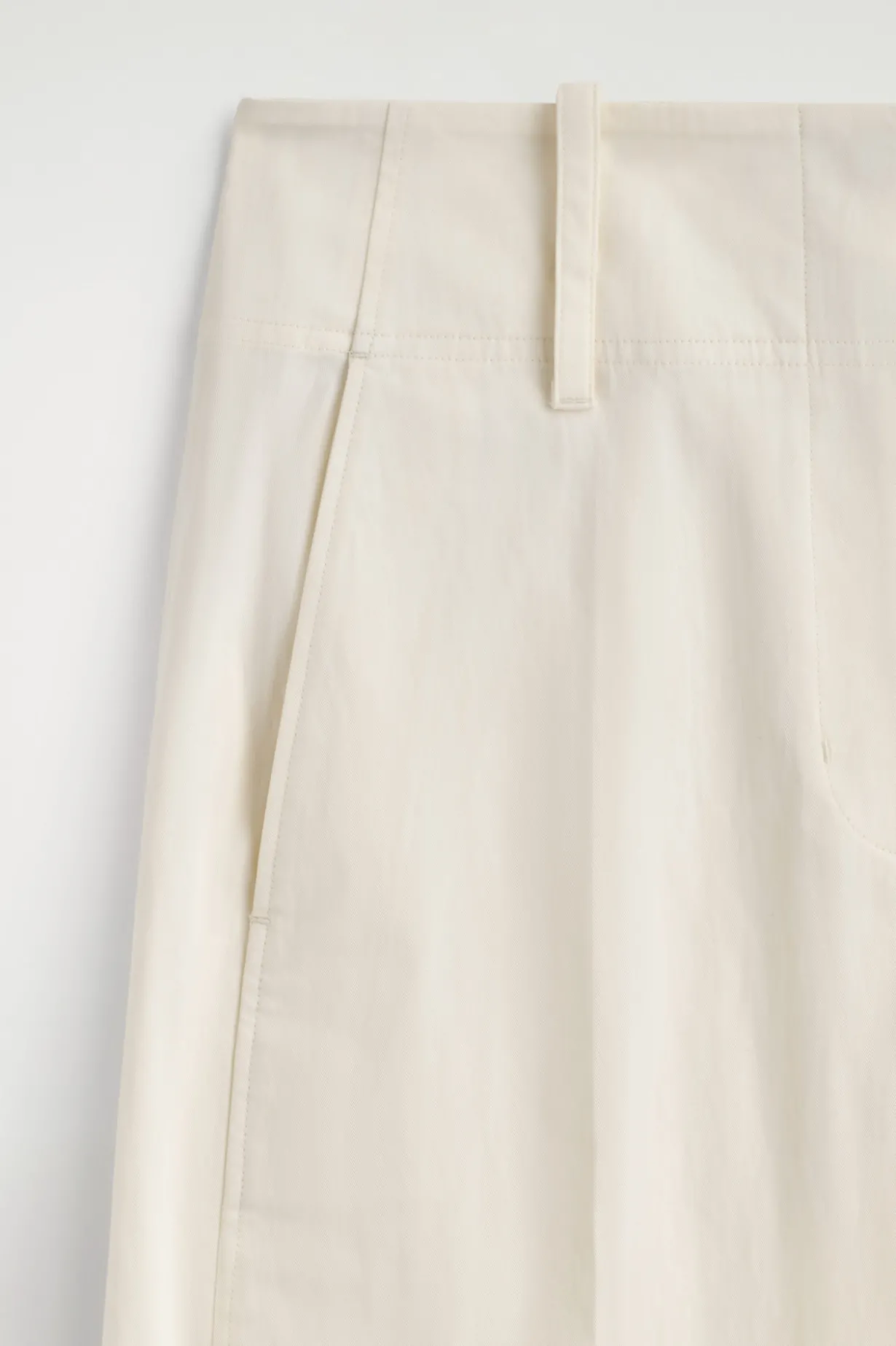 BARREL-LEG PIMA COTTON PANTS