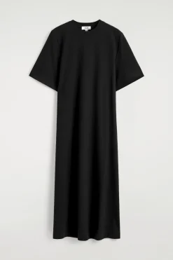 BELT-DETAIL MIDI T-SHIRT DRESS