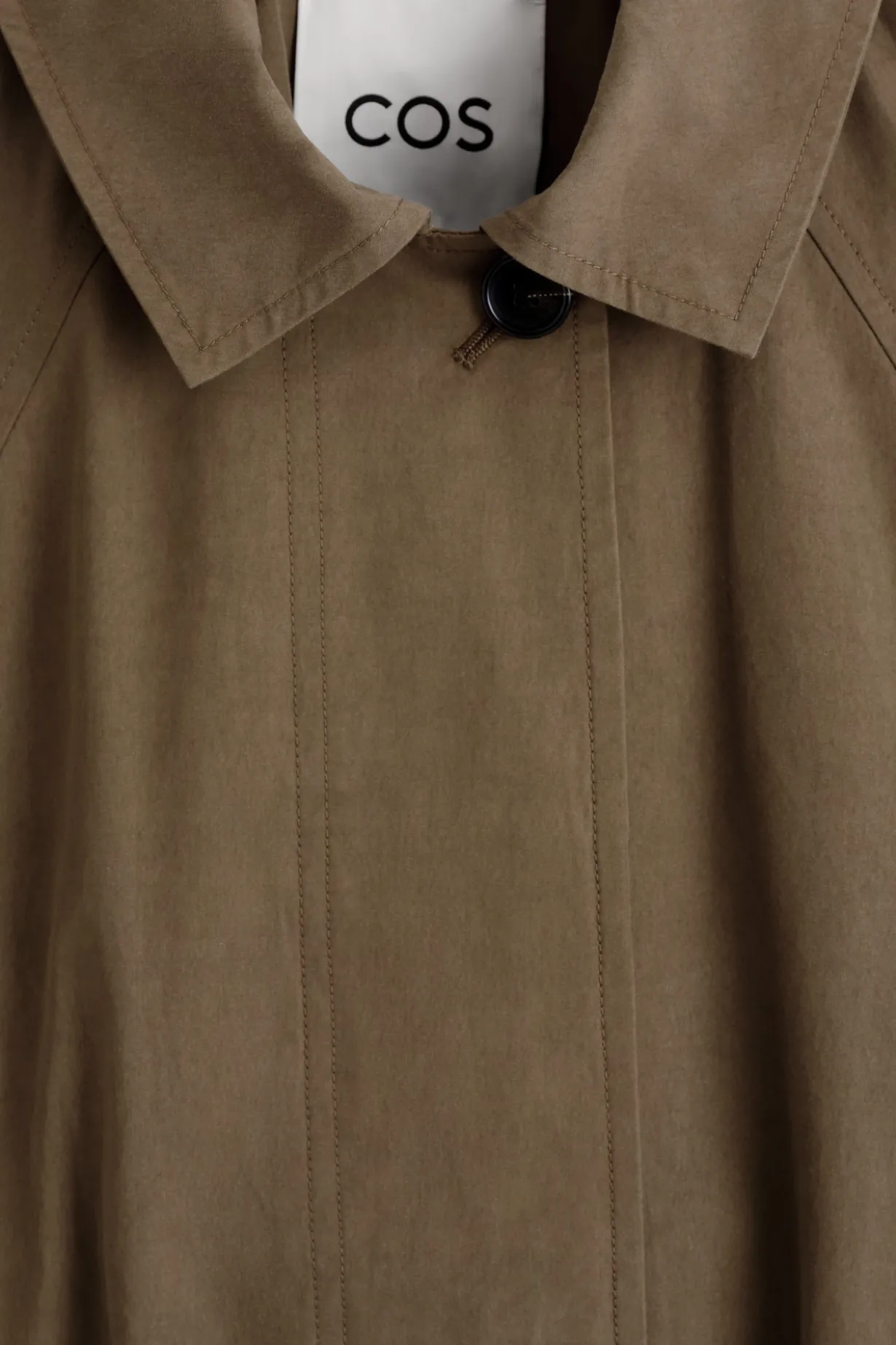 BELTED COTTON SHORT TRENCH COAT