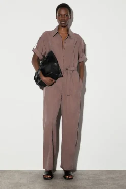 BELTED MODAL COVERALL