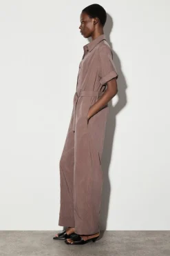 BELTED MODAL COVERALL