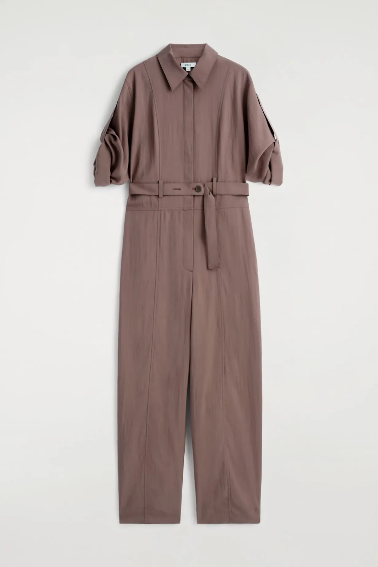 BELTED MODAL COVERALL