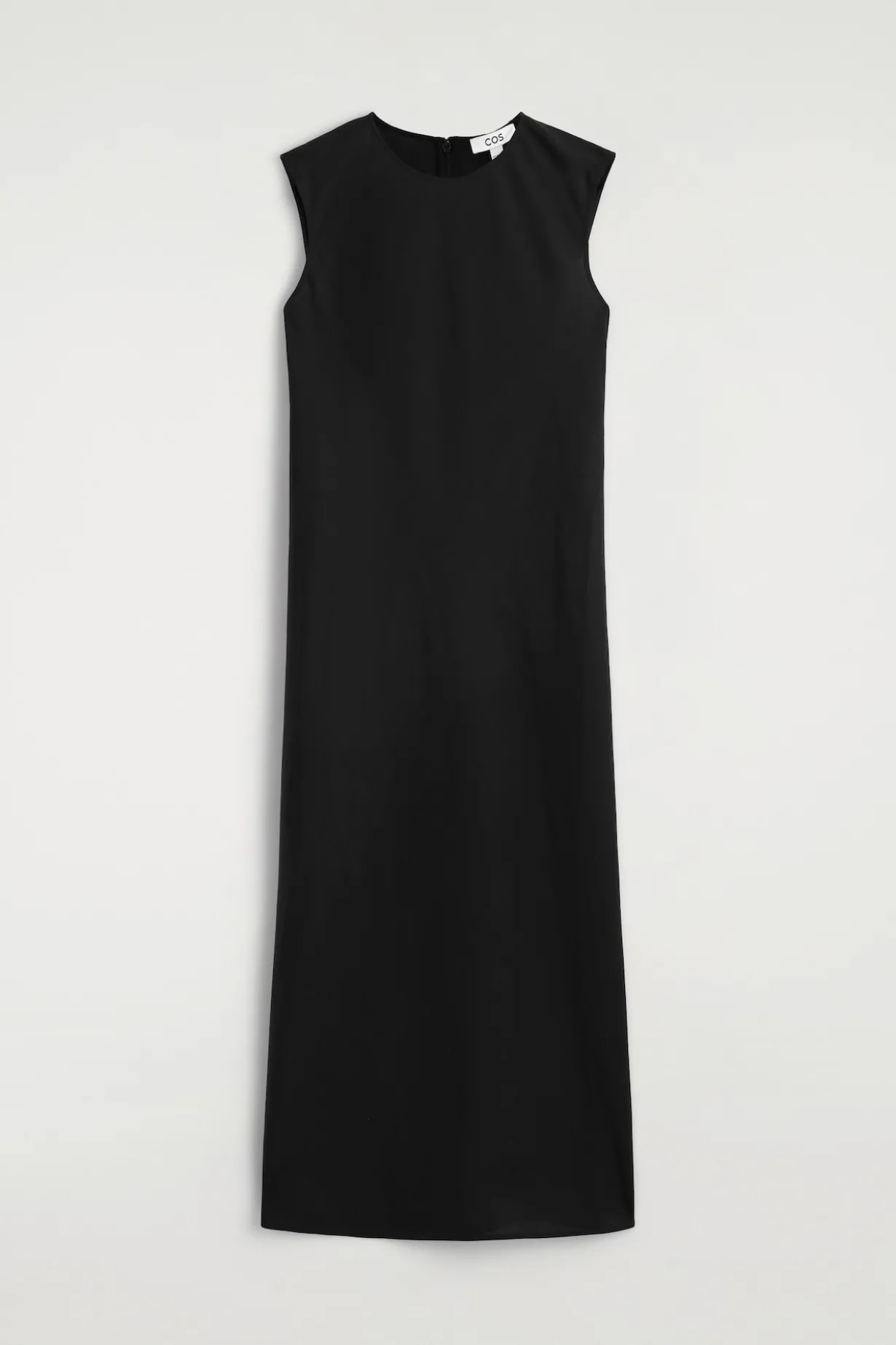 BIAS CUT LINEN BLEND MIDI DRESS