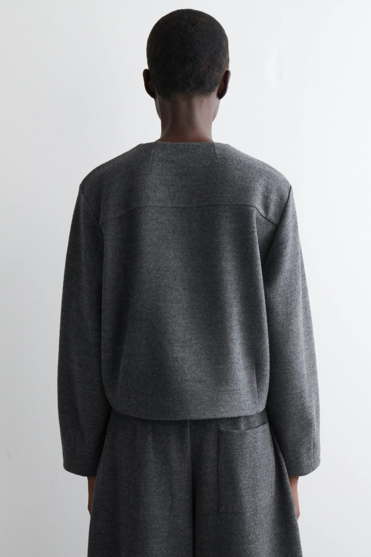 BOILED MERINO WOOL CARDIGAN