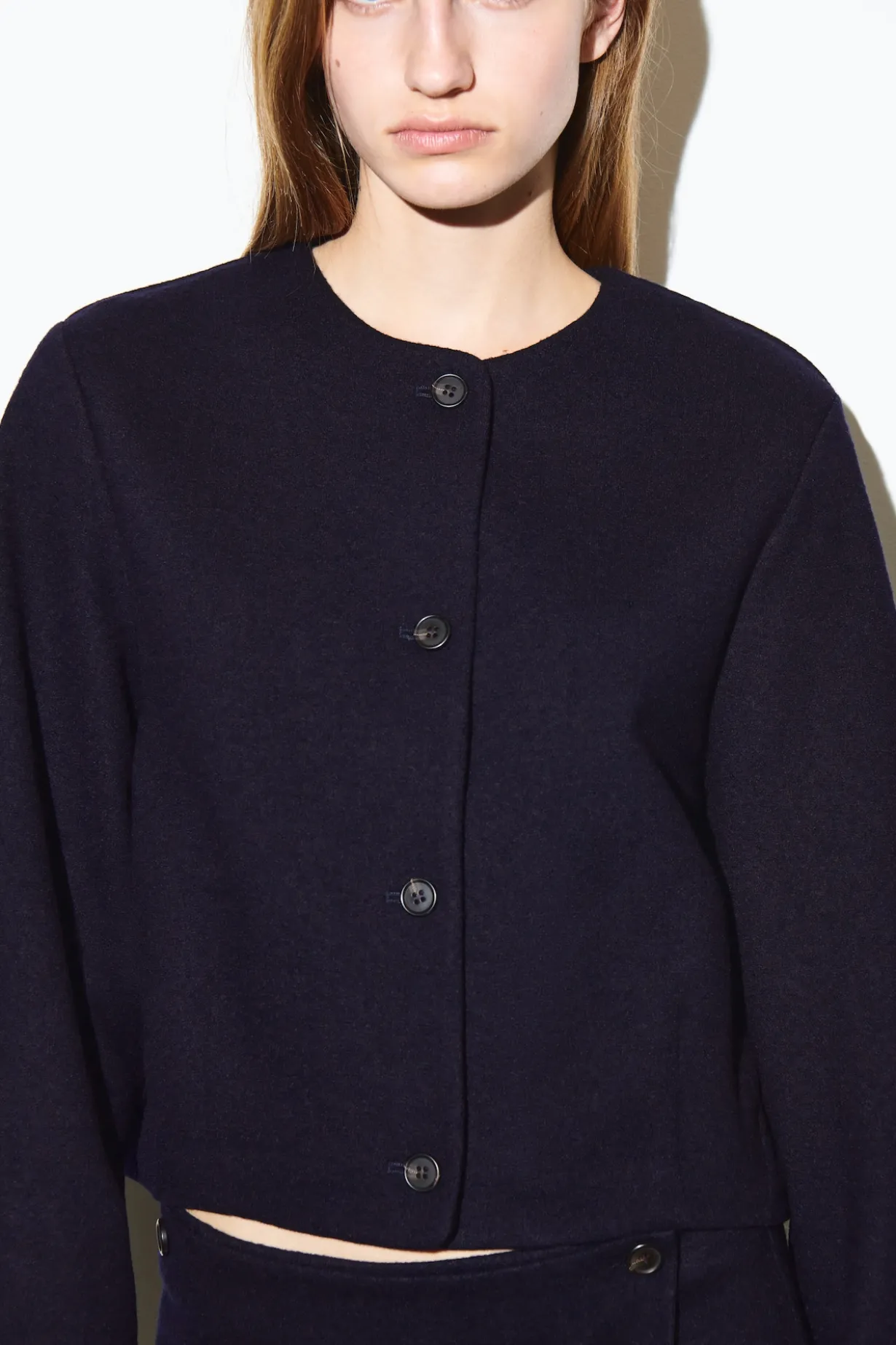 BOILED MERINO WOOL CARDIGAN