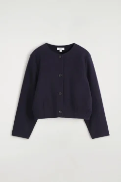 BOILED MERINO WOOL CARDIGAN