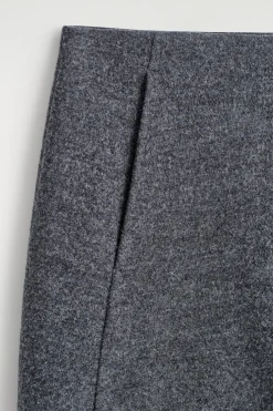 BOILED MERINO WOOL MINI SKIRT