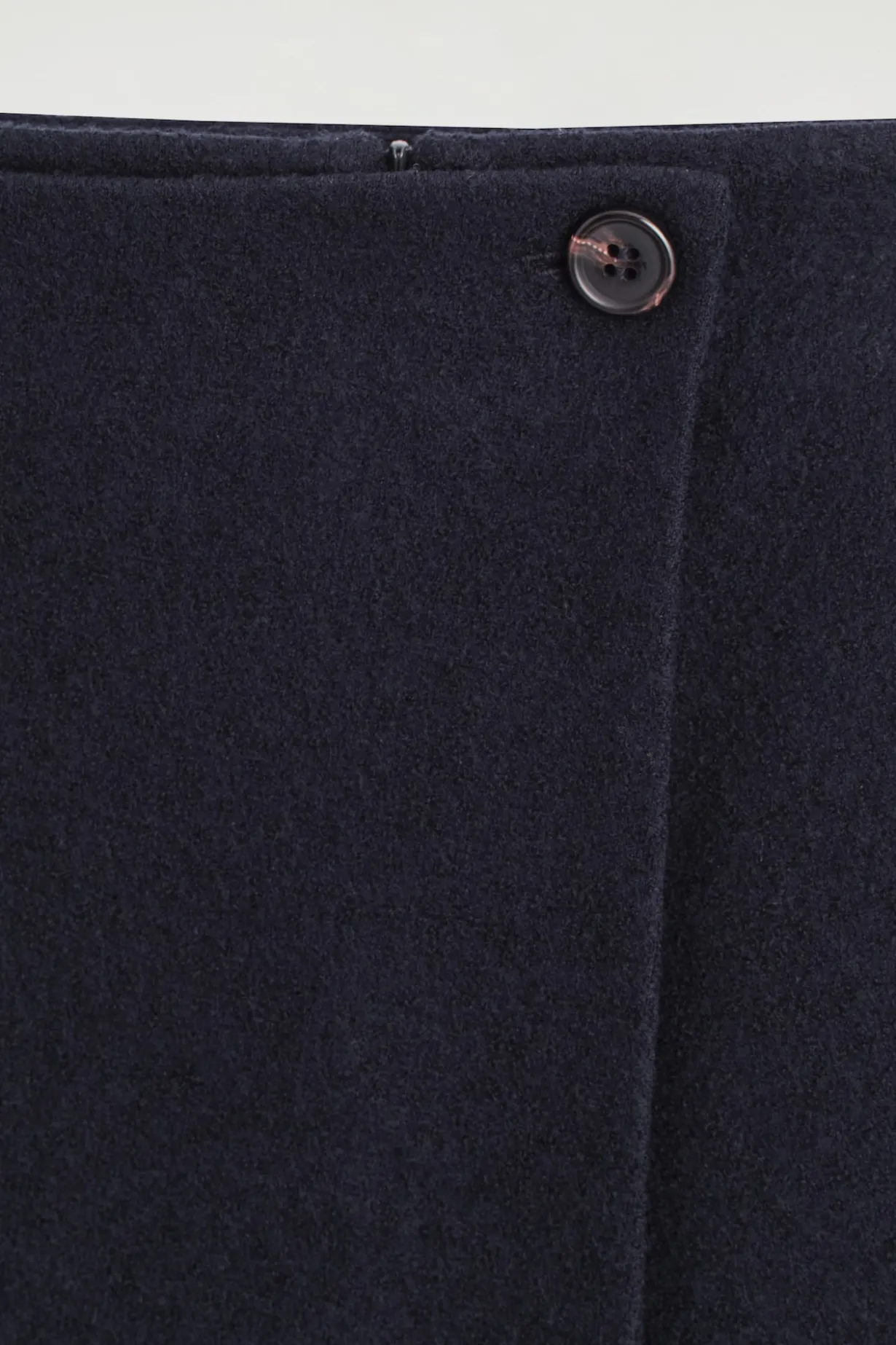 BOILED MERINO WOOL MINI SKIRT