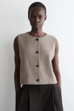 BOILED MERINO WOOL VEST