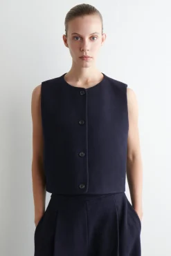 BOILED MERINO WOOL VEST