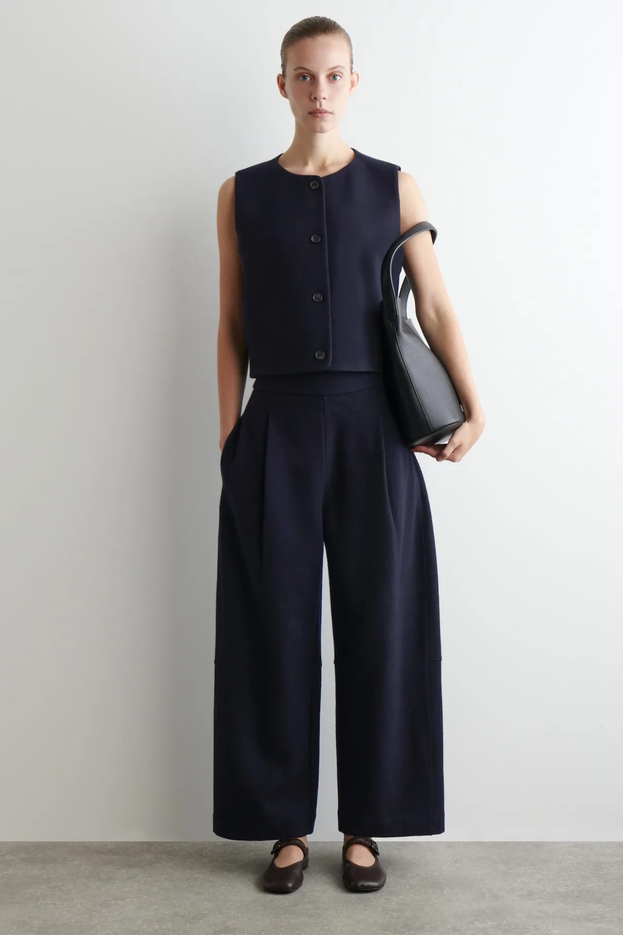 BOILED MERINO WOOL VEST