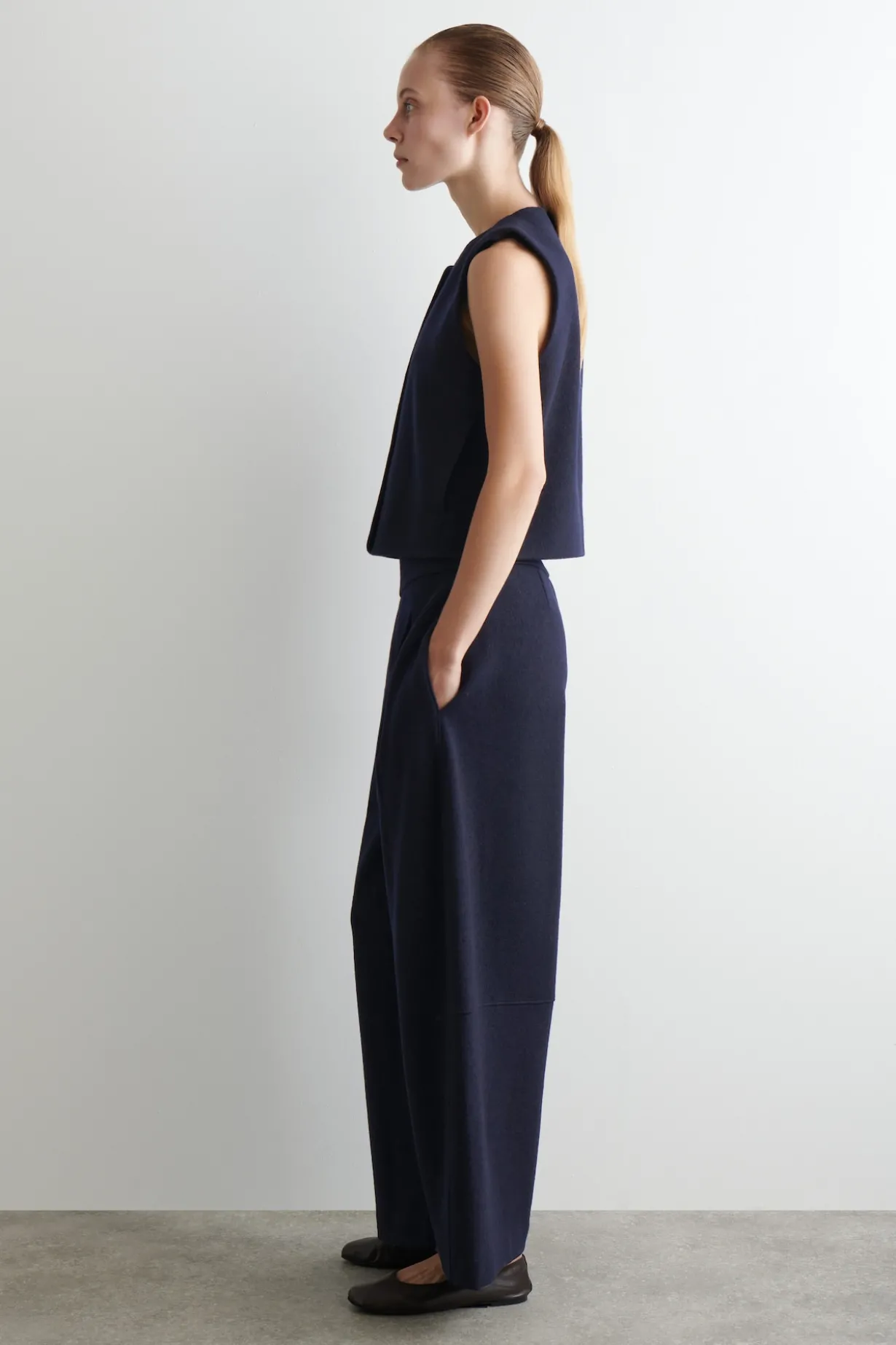 BOILED MERINO WOOL VEST