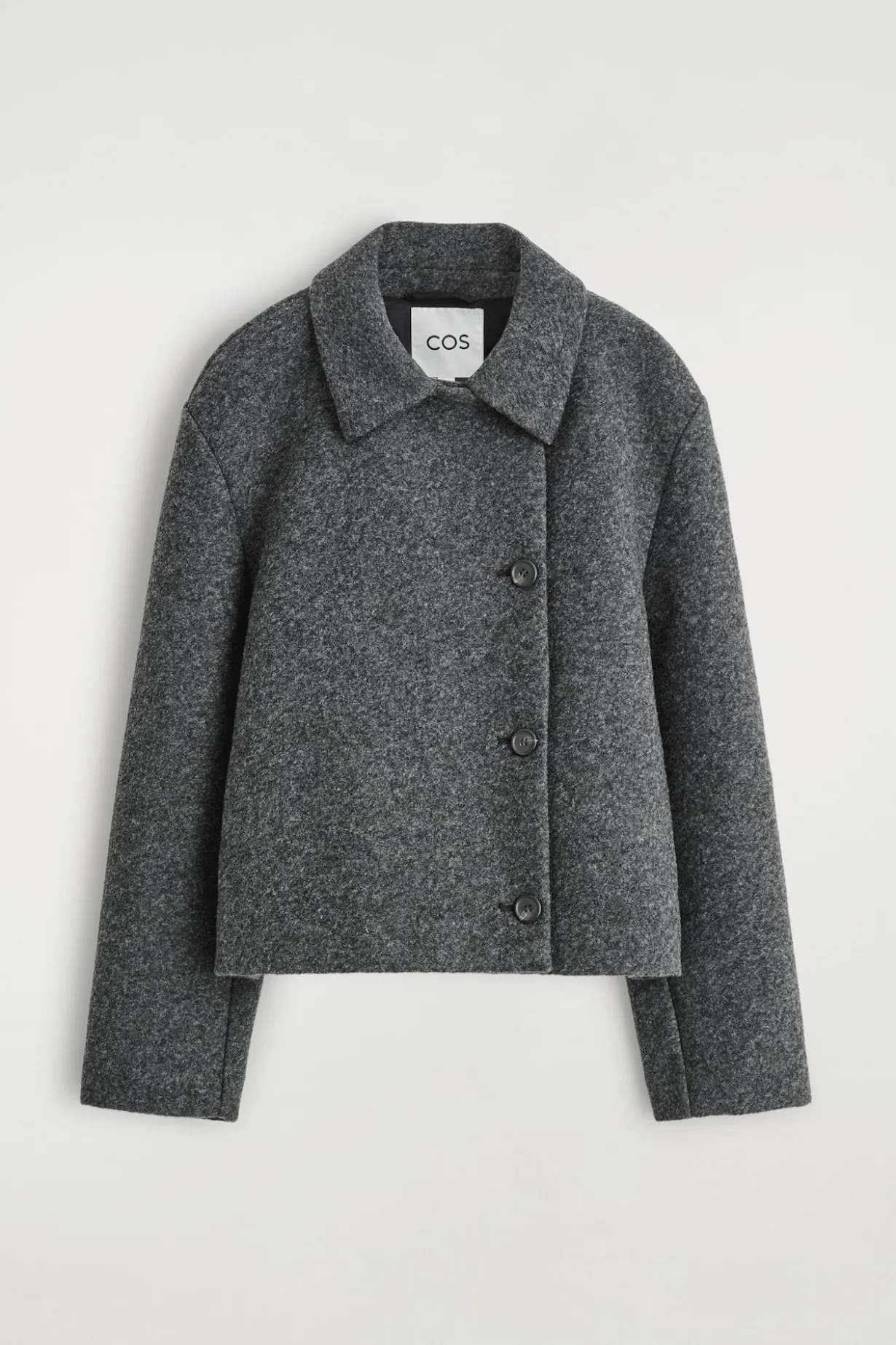 BOILED WOOL-BLEND SHORT JACKET