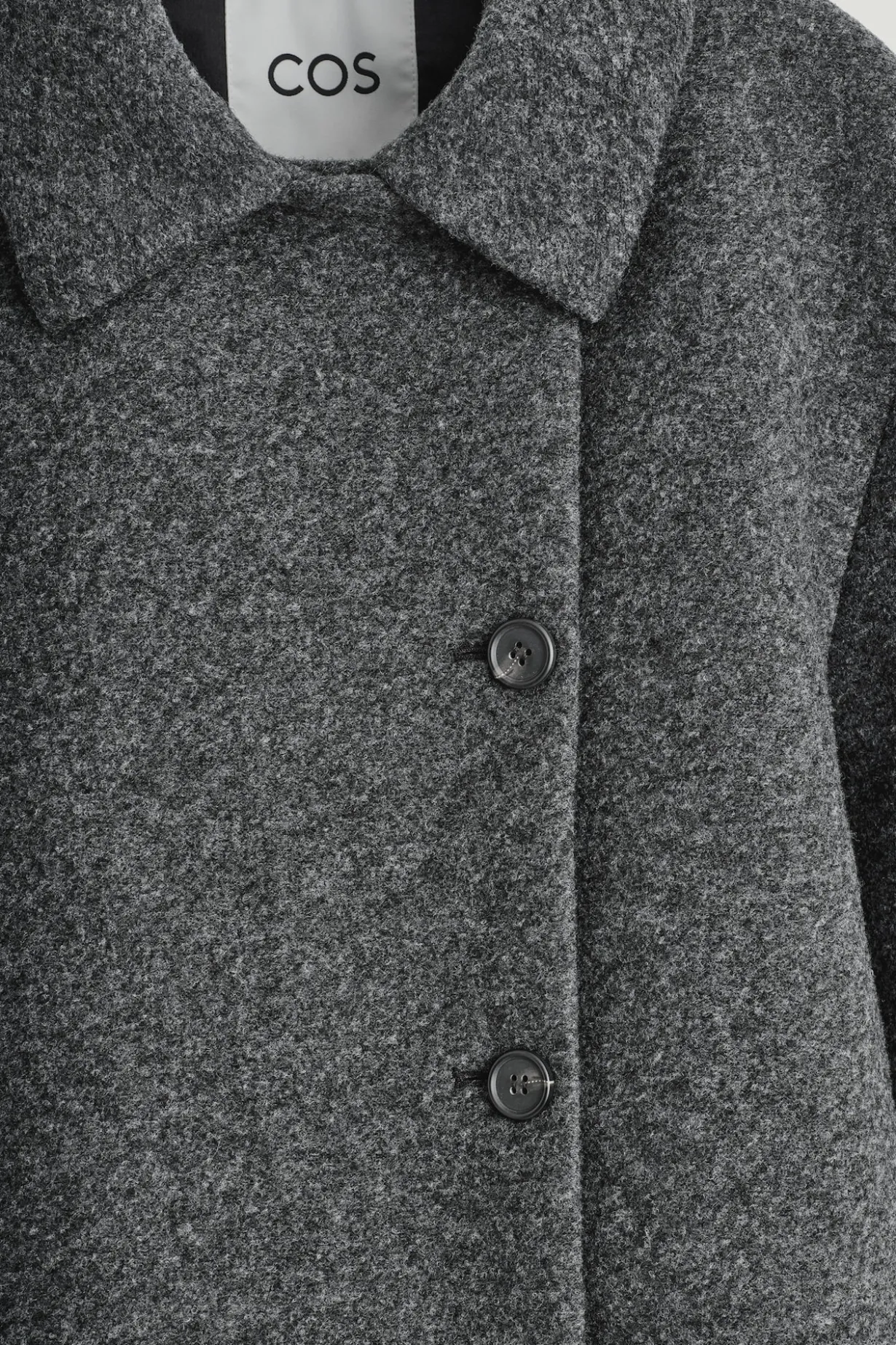 BOILED WOOL-BLEND SHORT JACKET