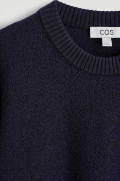 BOILED-WOOL CREW-NECK SWEATER