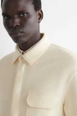 BOILED-WOOL OVERSHIRT