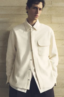 BOILED-WOOL OVERSHIRT