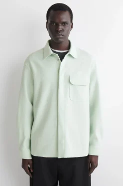 BOILED-WOOL OVERSHIRT