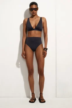 BONDED-SCUBA HIGH-WAISTED BIKINI BRIEFS