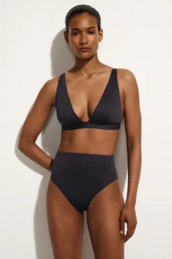 BONDED-SCUBA HIGH-WAISTED BIKINI BRIEFS