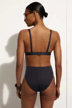 BONDED-SCUBA V-NECK BIKINI TOP