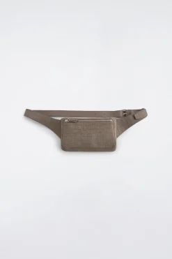 BRUNSWICK BELT BAG - CROC-EFFECT SUEDE
