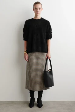 BRUSHED-CASHMERE CREW-NECK SWEATER