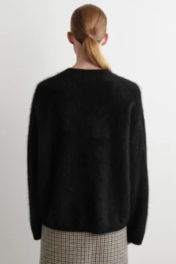 BRUSHED-CASHMERE CREW-NECK SWEATER
