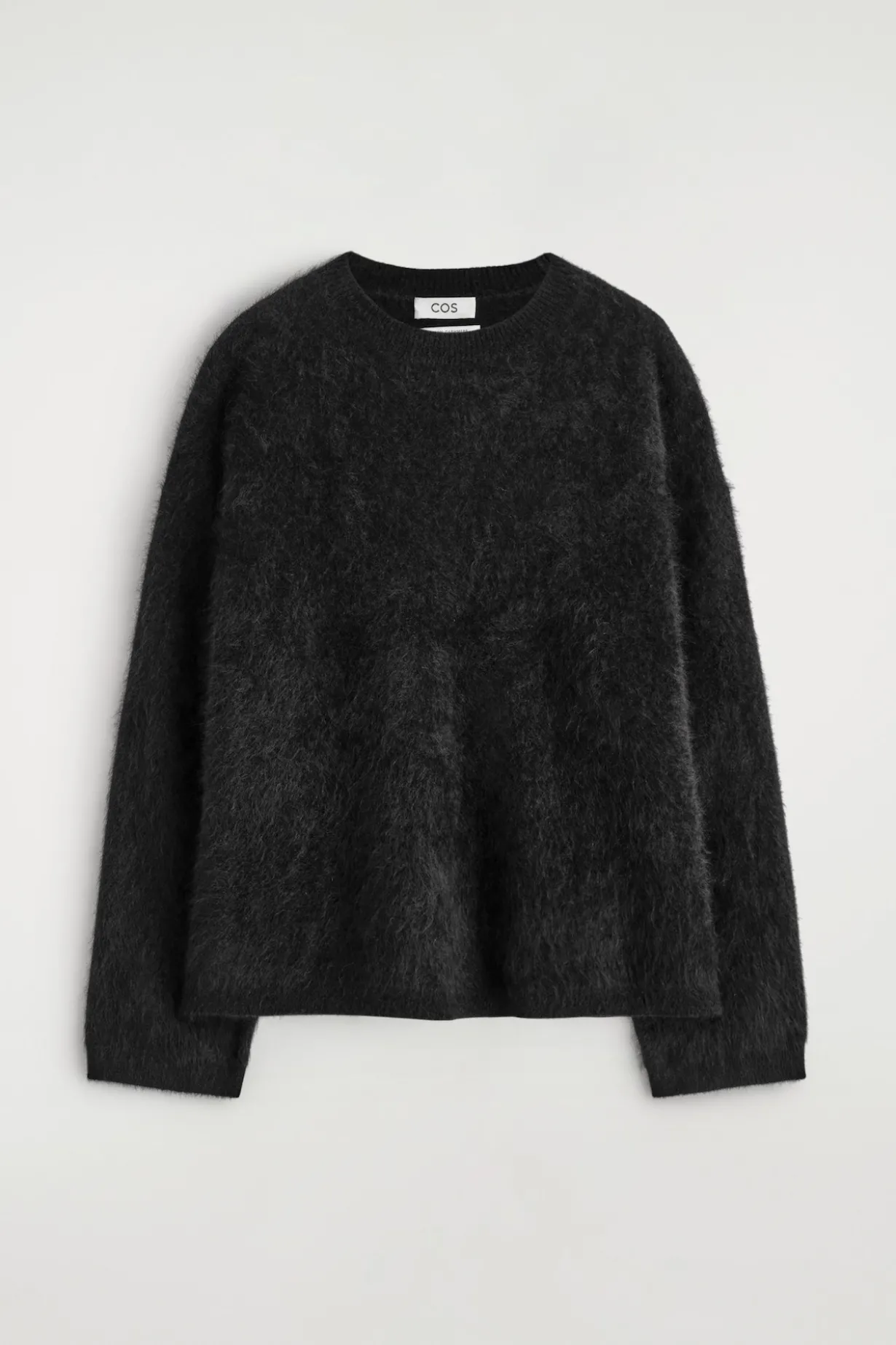BRUSHED-CASHMERE CREW-NECK SWEATER