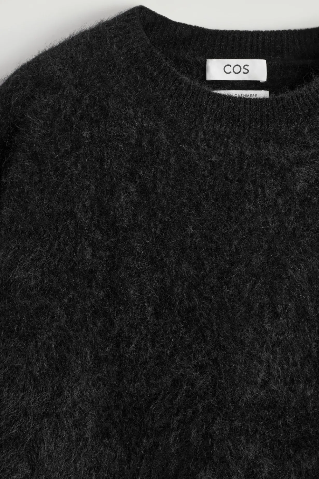 BRUSHED-CASHMERE CREW-NECK SWEATER