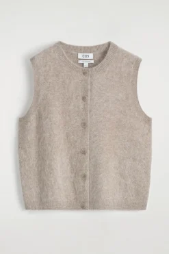 BRUSHED-CASHMERE VEST