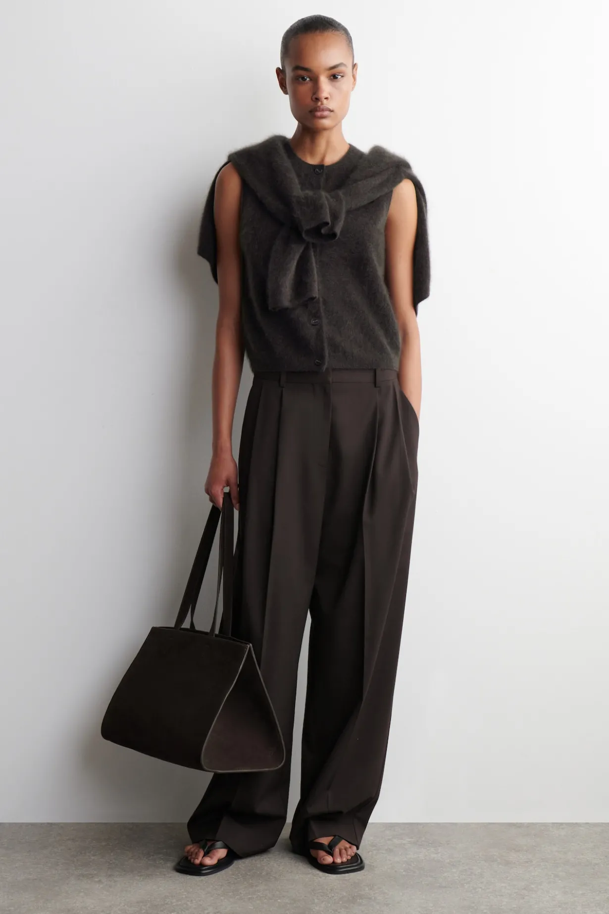 BRUSHED-CASHMERE VEST