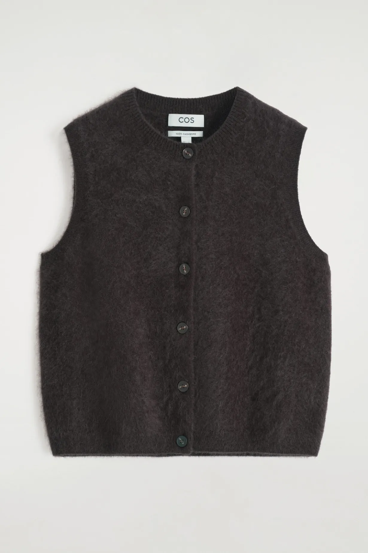 BRUSHED-CASHMERE VEST