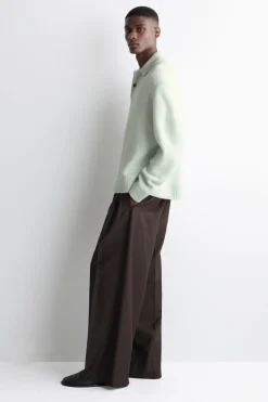 BRUSHED-WOOL POLO SHIRT