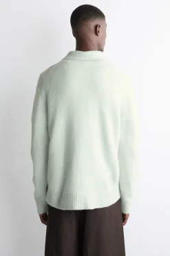 BRUSHED-WOOL POLO SHIRT