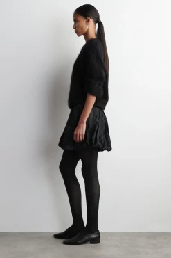 BUBBLE-HEM MINI SKIRT