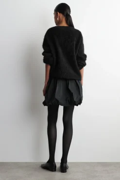 BUBBLE-HEM MINI SKIRT